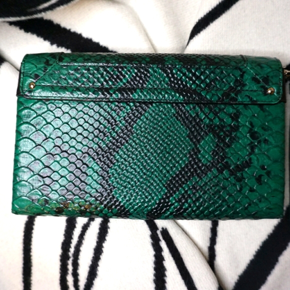 COACH  Swagger Embossed Python Clutch *Brand New* - Picture 3 of 8